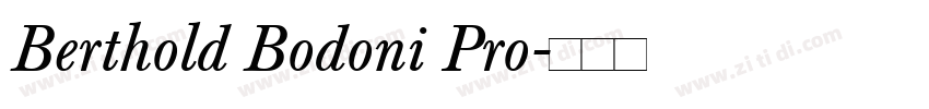 Berthold Bodoni Pro字体转换